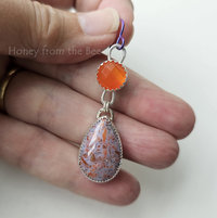 Bright and colorful gemstone drop earrings