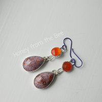 Fun gemstone earrings with earwires