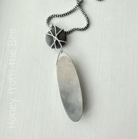 Back of sterling silver pendant