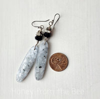 Little black dress earrings in boho style