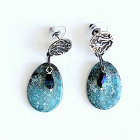 Sterling silver and turquoise earrings