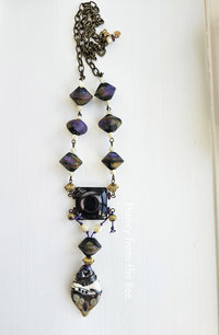 One of a kind statement necklace is a piece of art that you'll want to display even when not wearing it.
