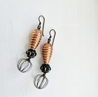 Mixed Metal look in these fun Industrial style earrings