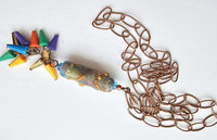 Tunic length necklace is all about the party!