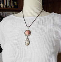 Stony Creek Jasper pendant on model