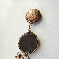 Back of nature inspired necklace