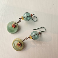 Green Artisan earrings