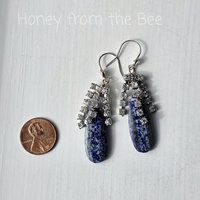 Lapis Lazuli earrings in blue