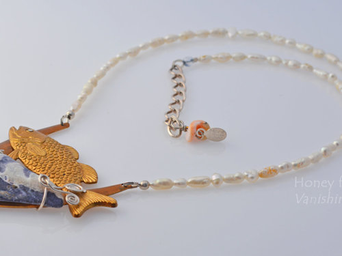 Ocean Inspired necklace, copyright Honey from the Bee