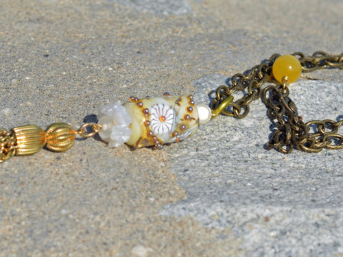 Garden Tassel Pendant, copyright Honey from the Bee