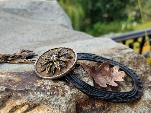 Copper Leaf pendant