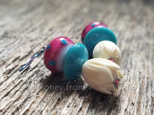 Bright casual artisan earrings