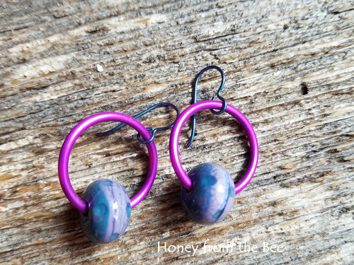 Purple Artisan earrings