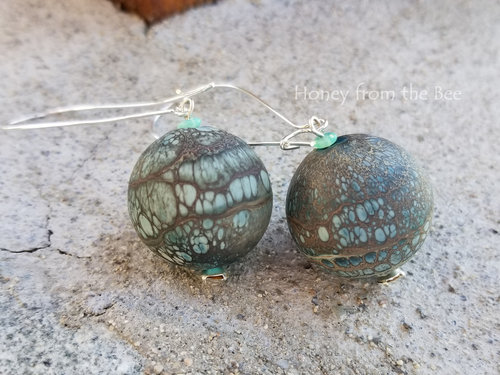 Hollow Lampwork earrings