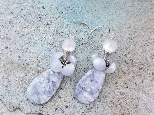 Orbicular Rhyolite earrings