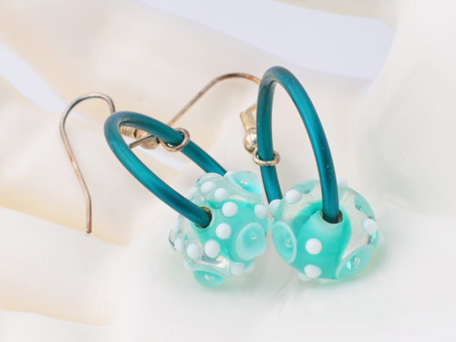 Bubbly sea inspired earrings