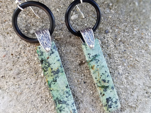 African Turquoise earrings