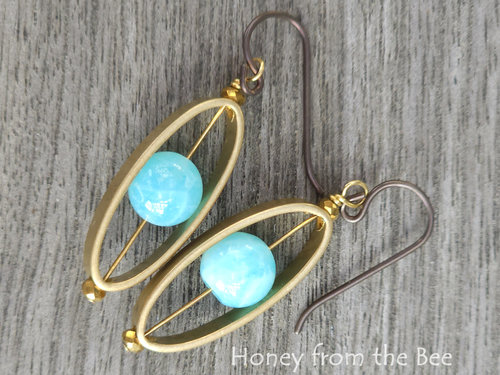 Peruvian Opal earrings