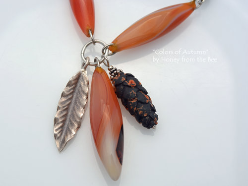 Carved Pinecone necklace