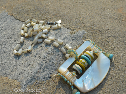 Ocean inspired statement necklace