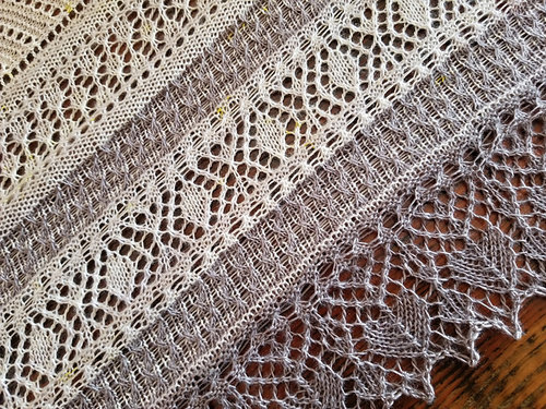 Intricate lace shawl