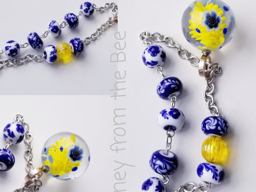 Delft inspired artisan jewelry