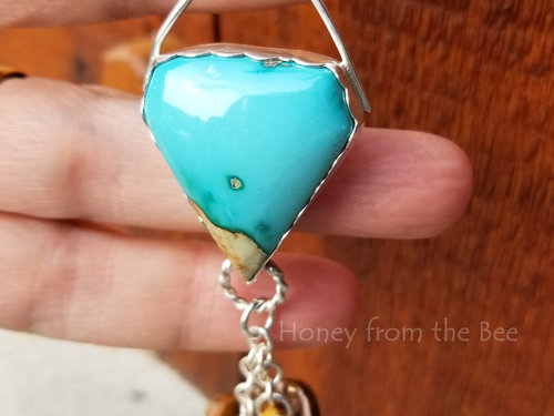 Beach wear Turquoise pendant