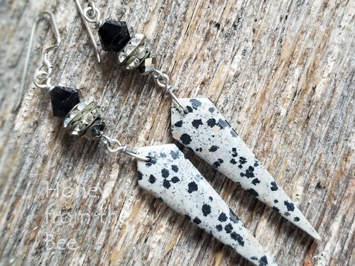 Dalmatian deals stone earrings