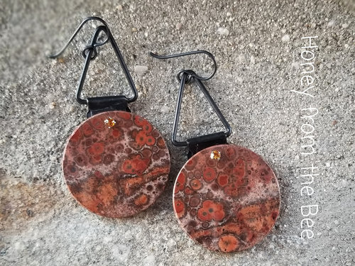 Orbicular Rhyolite earrings