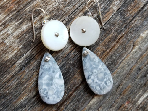 Mother of Pearl Boho earrings