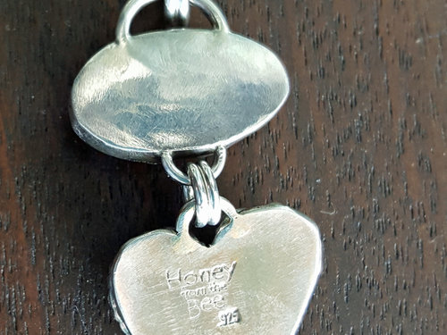 Sterling Silver Heart pendant back