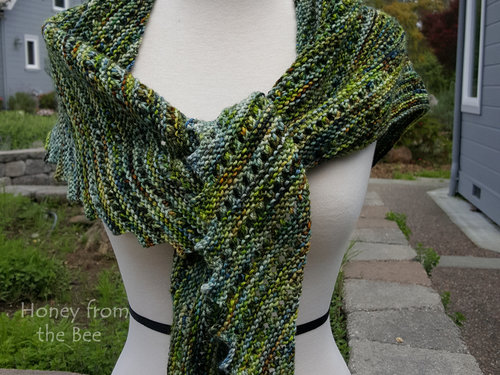 Spring Green shawl
