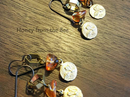 Honeybee artisan earrings