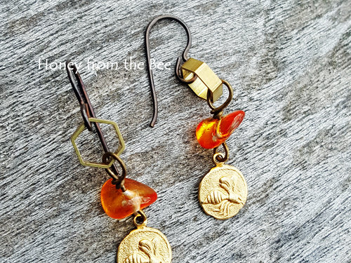 Honeybee earrings