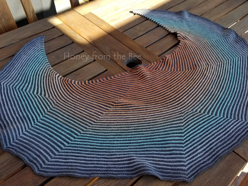 Warm handknit shawl