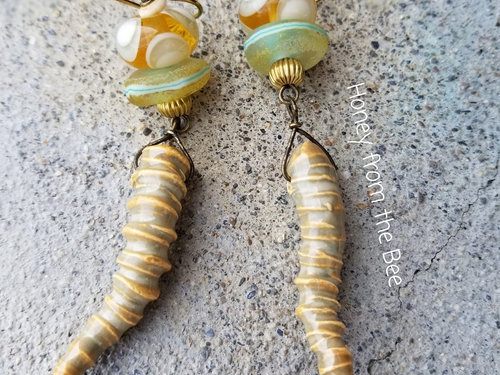 Sand and water boho earrings