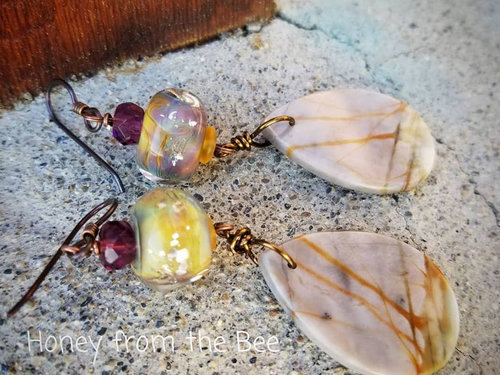 Picasso Jasper earrings