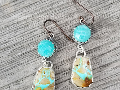 Royston Ribbon Turquoise earrings