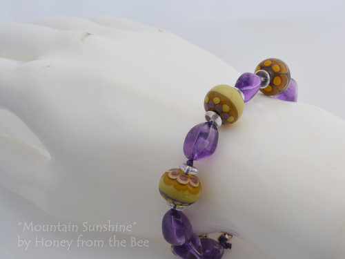 Purple and Yellow bracelet