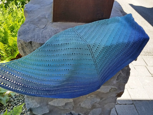 Blue Lace shawl