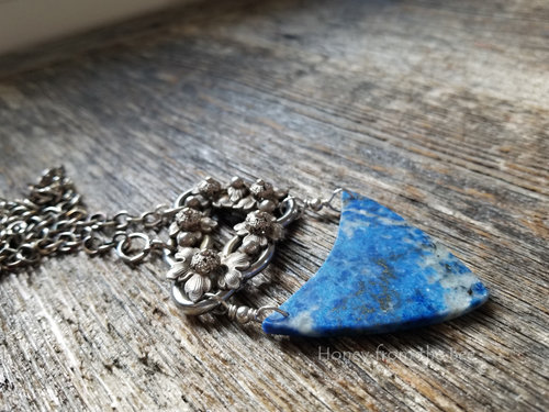 Lapis lazuli statement necklace