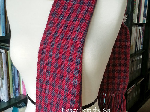 Perfect length woven merino scarf