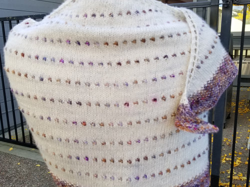 Berries and Cream shawl