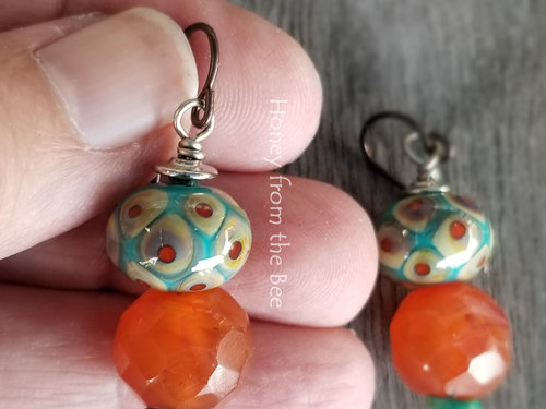 Carnelian earrings