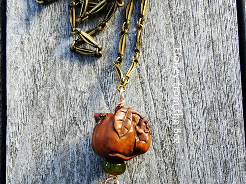 tunic length Autumn pendant