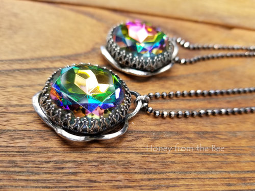 Rainbow crystal pendant