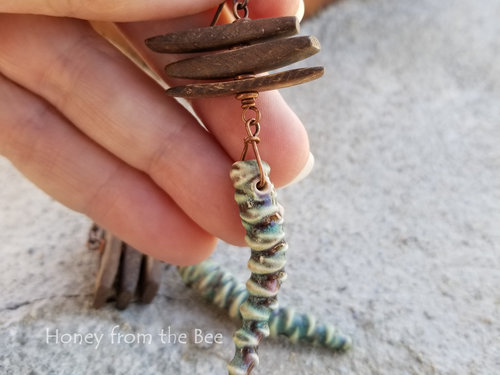 Forest inspired earrings