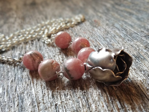 Rhodochrosite necklace