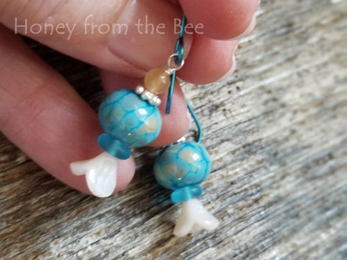 Small lampwork earrings