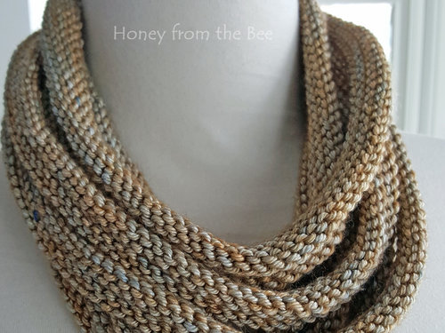 Silk Merino knit cowl